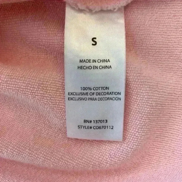 WILDFOX Hypersonic Ivy Dip-Die Sweatshirt Hoodie Pink Size Small - Picture 6 of 12